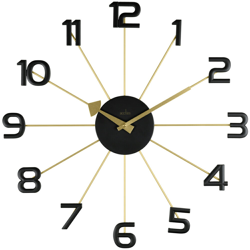 掛け時計 おしゃれ 壁掛け時計 おしゃれ アクティム Acctim アストライア Astraea デザイナーズ デザイン ブランド 時計 ウォールクロック クロック オシャレ かっこいい 正規品 時計 一年 保証 北欧 モダン シンプル ゴールド ブラック 黒 ウォールクロック