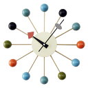 ジョージネルソン 時計 掛け時計 ボールクロック マルチカラー 正規ライセンスネルソンクロック 掛時計 壁掛け時計 おしゃれ かわいい かっこいい 正規品 レトロ 北欧 モダン 北欧 時計 壁掛け 壁掛 時計