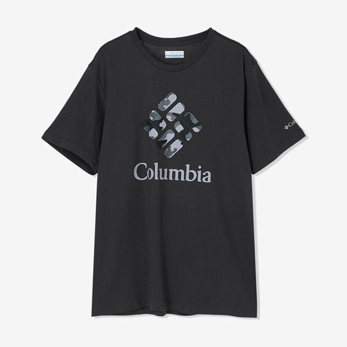 【3,000円以上で10 OFFクーポン 5/18 00:00～5/21 09:59】 Columbia コロンビア アウトドア 半袖 プリント Tシャツ メンズ ラピッド リッジ グラフィック AM0403-016 ブラック 黒