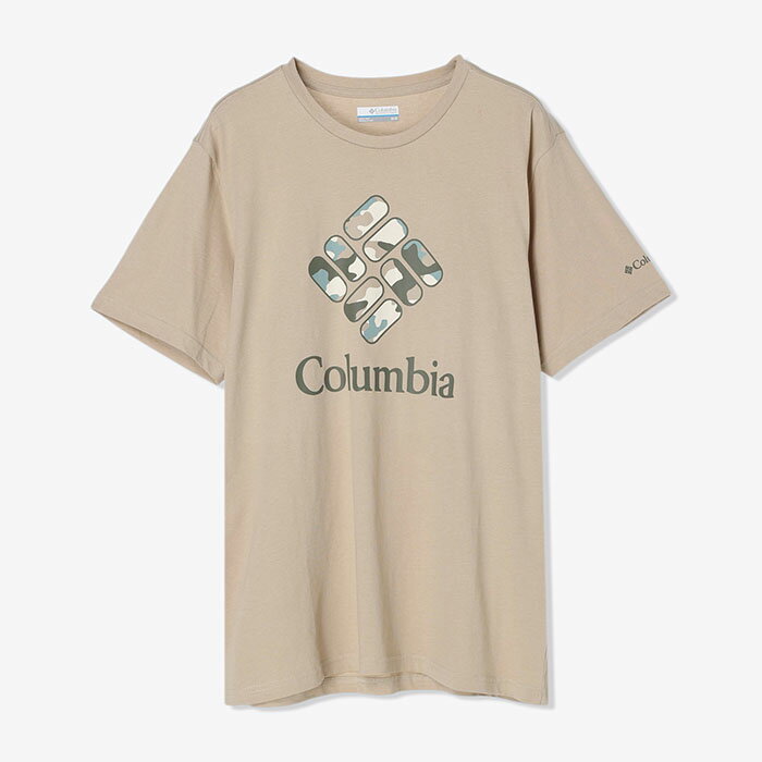 【3,000円以上で10 OFFクーポン 5/18 00:00～5/21 09:59】 Columbia コロンビア アウトドア 半袖 プリント Tシャツ メンズ ラピッド リッジ グラフィック AM0403-273 ベージュ