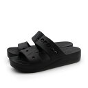 crocs クロックス レディース 定番 カジュアル シャワー サンダル バヤ プラットフォーム サンダル 208188-001 ブラック