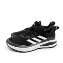 【3,000円以上で10 OFFクーポン 5/1 00:00～5/7 09:59】 adidas アディダス キッズ ジュニア ランニング 通学 スニーカー シューズ FORTARUN EL K フォルタラン エラスティックレース H04120 ブラック 黒