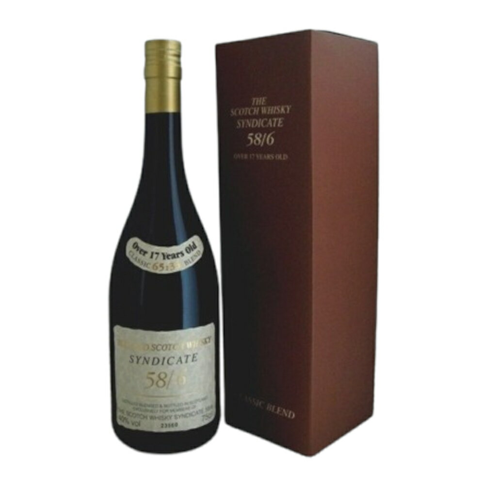 お酒 ギフト ウイスキー ブレンデッドウイスキー シンジケート ( Syndicate ) 58/6 17年 40° 750ml ≪ 箱入り ≫