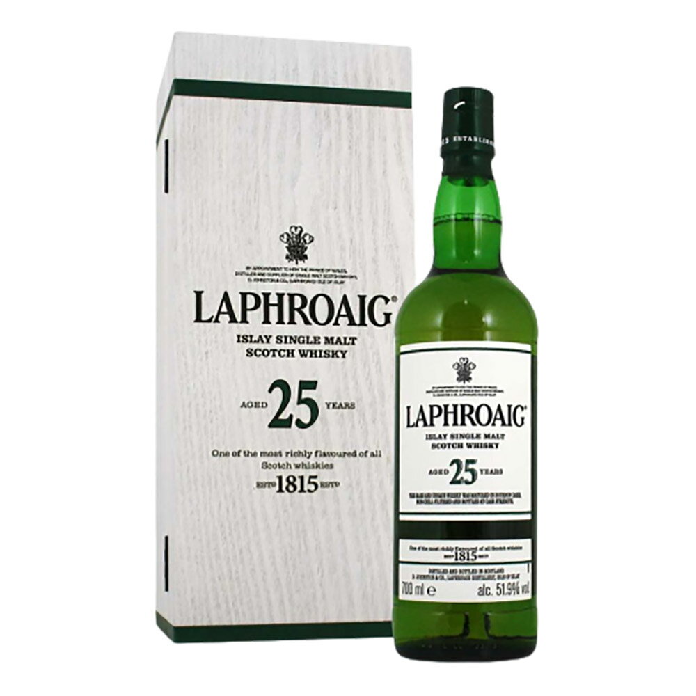 LAPHROAIG お酒 ギフト ウイスキー アイラ シングルモルト ラフロイグ 25年 2021 51.9° 700ml ≪ 専用箱入り ≫ 【 条件付き送料