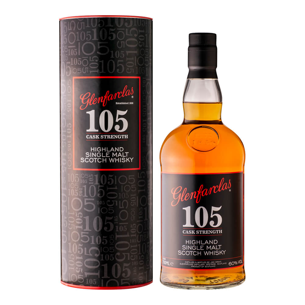 【 ギフト包装可能 】 お酒 ギフト ウイスキー スペイサイド シングルモルト グレンファークラス ( Glenfarclas ) 105 カスクストレングス 60° 700ml ≪ 筒状箱入り ≫
