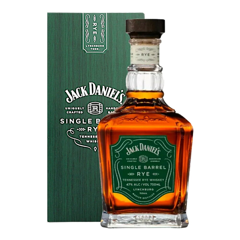 お酒 ギフト ウイスキー テネシーウイスキー バーボン ジャック ダニエル ( Jack Daniel’s ) シングルバレル ライ 47° 750ml ≪ 箱付き ≫ シングルバレル・ライは、ジャックダニエルが創業150周年を迎えた2016年にシングルバレル・コレクションの一つとしてリリースされました。 原料は、ライ麦70％、コーン18%、大麦麦芽12%で、内部を焦がしたホワイト・アメリカン・オークで4年間の熟成。 クリーンでスパイシーでスウィート、フルボディのライ・ウィスキーです。 ※商品名に記載が無い場合は、正規品・並行輸入品が混在している商品もございますので、事前にお問い合わせください。 ※箱の有無は基本的には掲載画像の通りでございます。箱付きか、箱無しかを気にされる方は事前にお問い合わせください。