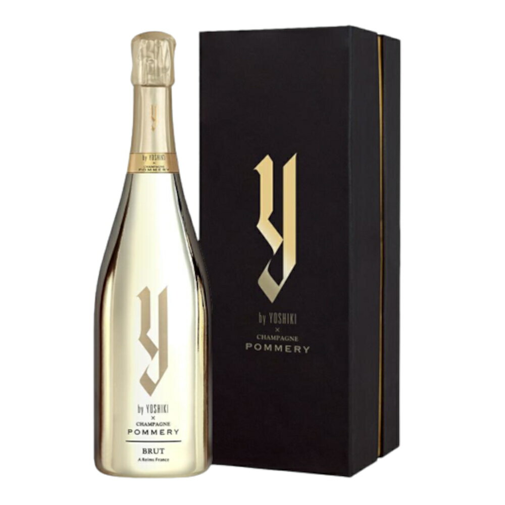 お酒 ギフト ワイン スパークリングワイン Y by YOSHIKI ( ワイバイヨシキ ) x CHAMPAGNE POMEERY ブリュット 12.5° 750ml ≪ 箱入り ≫