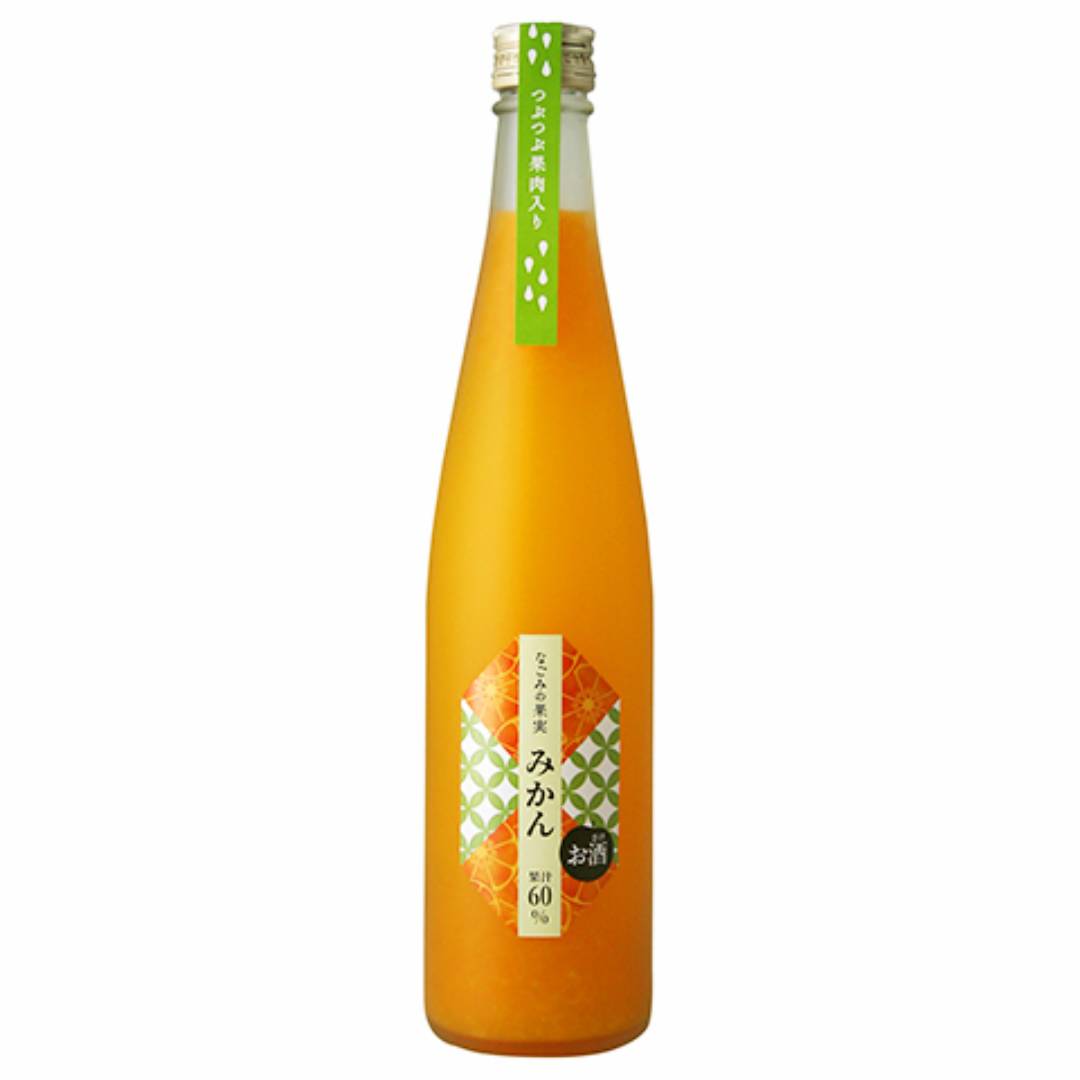 【飲み比べセット】菊水酒造 なごみの果実 みかん 7度 500ml & ピンクグレープフル...