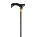 カーボン 杖 つえ おしゃれ 高級 軽量 木製新型黒 黒&赤実 花柄 レディース 木製 先ゴム 14mm 軽い 安全 頑丈 チャップリン 無料調整 調整 ステッ...