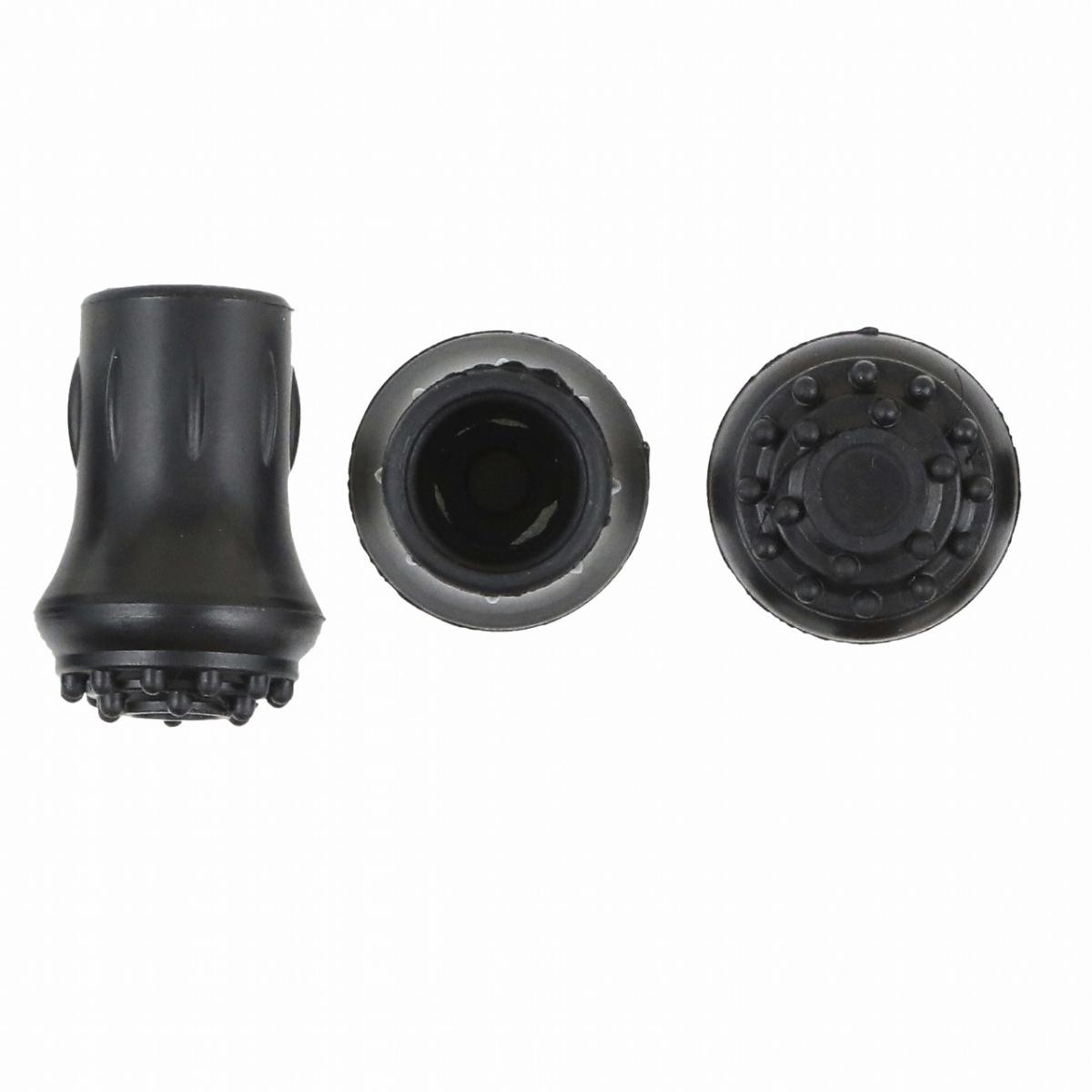 ゴム　突起付　黒　16〜18mm ステッキ専門店チャップリン