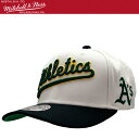【限定セール】Mitchell & Ness ミッチェル&ネス MLB Off Word Pro キャップ Oakland Athletics オークランド ア...