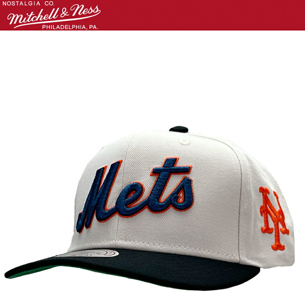 楽天Chapman【限定セール】Mitchell & Ness ミッチェル&ネス MLB Off Word Pro スナップバック キャップ New York Mets ニューヨーク・メッツ ベースボール 野球 帽子 正規品 ストリート