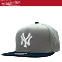 【限定セール】Mitchell & Ness ミッチェル&ネス MLB Away キャップ New York Yankees ニューヨーク ヤンキース Gray...