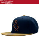 【限定セール】Mitchell & Ness ミッチェル&ネス MLB Work It キャップ Chicago White Sox シカゴ ホワイトソックス Navy/Brown オフホワイト/ブラック MLB ベースボール 野球 帽子 正規品 ユニセックス ストリート