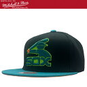 【限定セール】Mitchell & Ness ミッチェル&ネス MLB Citrus Cooler キャップ Chicago White Sox シカゴ ホワイトソックス Black/Teal ブラック/ティール MLB ベースボール 野球 帽子 正規品 ユニセックス ストリート
