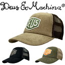 【限定セール】Deus Ex Machina デウスエクスマキナ Shield Cord Trucker Cap シールド コーデュロイ トラッカー メッシュ ...