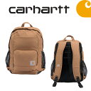 Carhartt カーハート 23L Single Compartment Backpack Brown シングルコンパートメント バックパック リュック リュックサック ユニセックス メンズ レディース 男女兼用 お出かけ 通勤 通学 旅行 軽量 ストリート アメカジ USA企画 約W35×H42×D13cm(4)