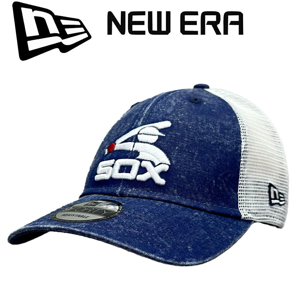 New Era ニューエラ 9Forty Cap 940 キャップ MLB Chicago White Sox Trucker Cap シカゴ ホワイトソックス メッシュ Navy ネイビー 野球 帽子 正規品 ユニセックス 男女兼用 ストリート