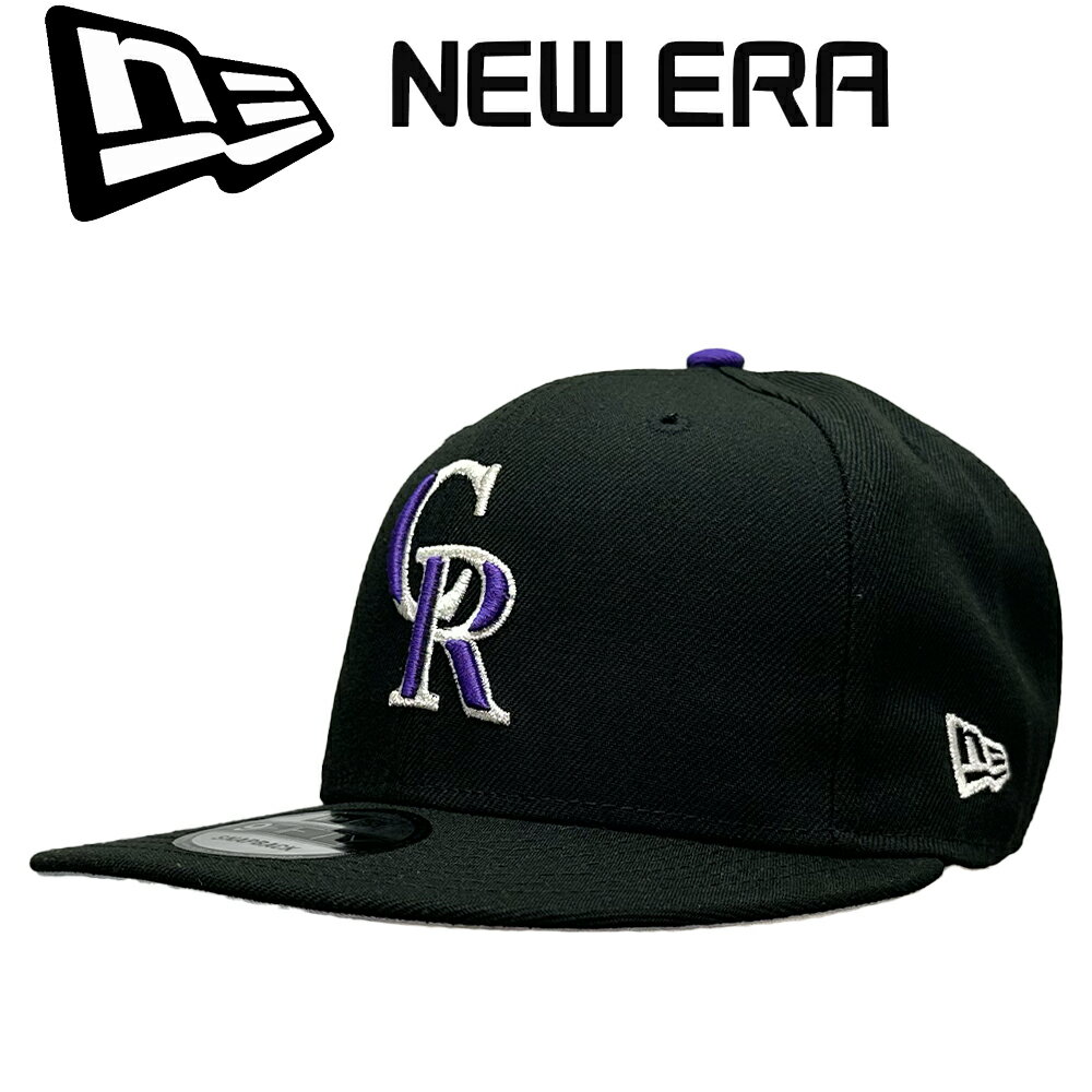 New Era ニューエラ 9Fifty Cap 950 キャップ MLB Colorado Rockies Snapback Cap コロラド ロッキーズ スナップバック Black ブラック 野球 帽子 正規品 ユニセックス 男女兼用 ストリート