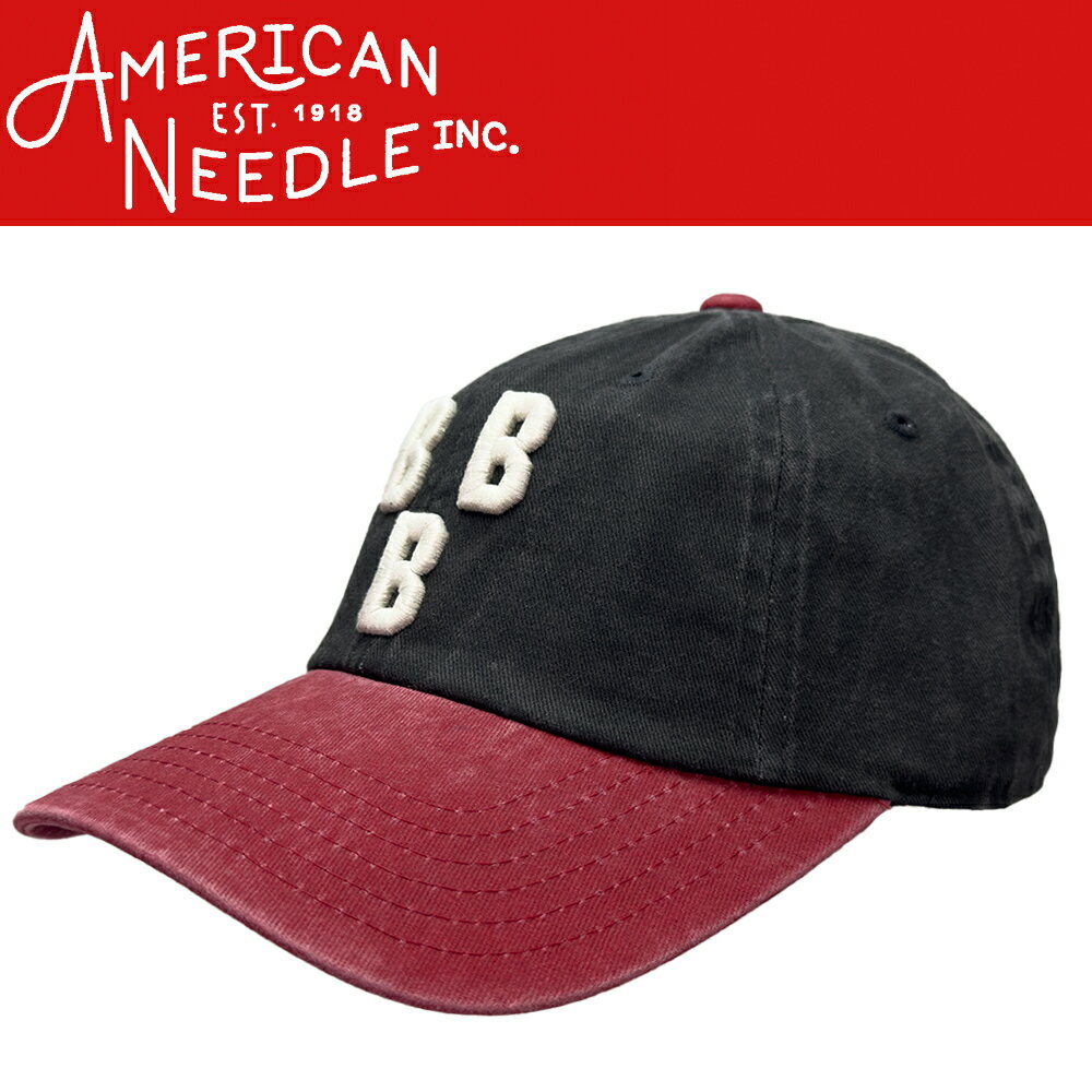 American Needle アメリカンニードル Achieve Cap Birmingham Black Barons バーミンガム ブラックバロンズ ローキャップ Negro League ニグロリーグ Black ブラック 野球 帽子 正規品 ユニセックス 男女兼用 ストリート