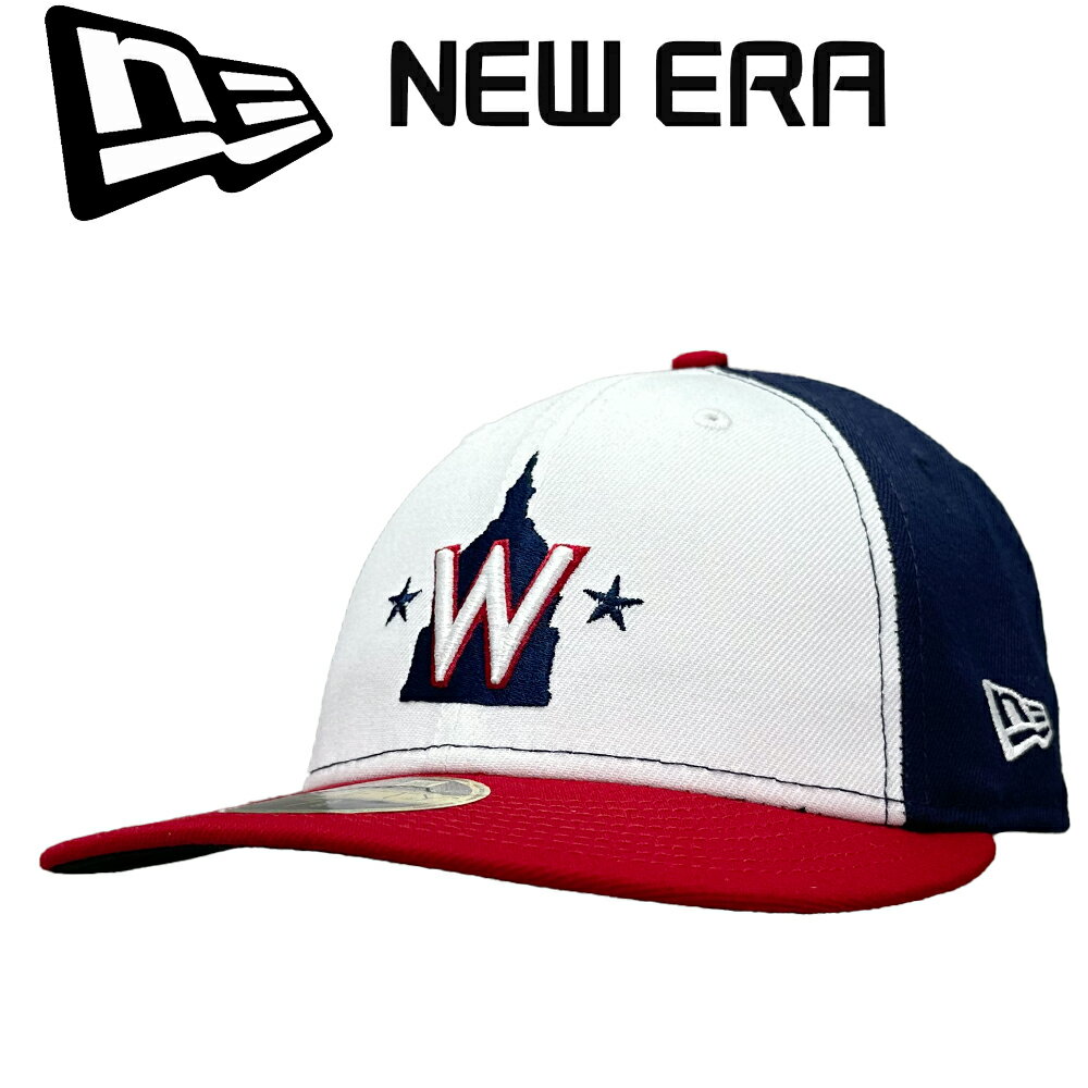 【限定セール】New Era ニューエラ 59Fifty Cap 5950 ベースボール キャップ MLB Washington Nationals Low Profile Cap ワシントン ナショナルズ ローキャップ Navy ネイビー MLB 野球 帽子 正規品 ユニセックス 男女兼用 ストリート