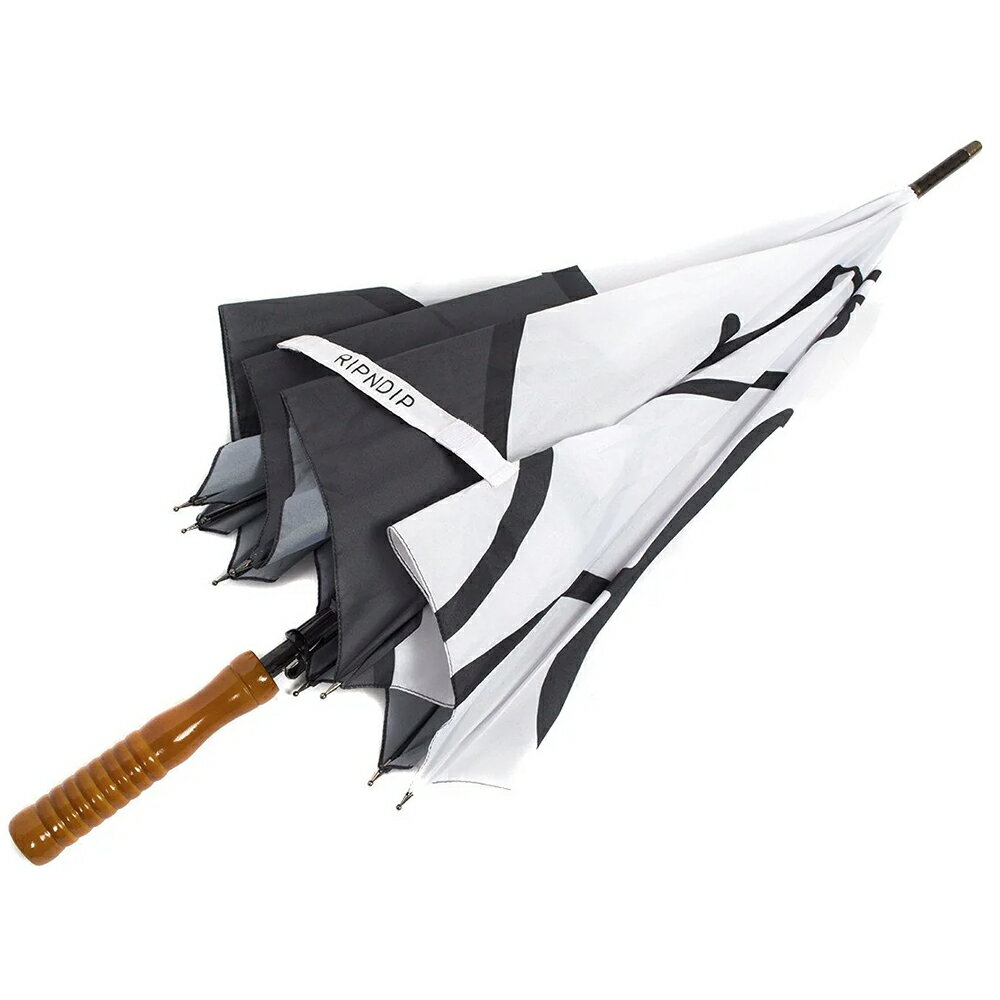 RIPNDIP リップンディップ Lord Nermal Umbrella Black ロード ナーマル アンブレラ ビニールがさ 猫 スケーター ブラック 雨傘 雨 雨具 カジュアル 正規品 ユニセックス 男女兼用 ストリート