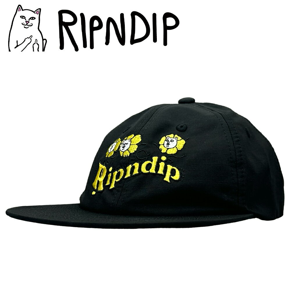 RIPNDIP リップンディップ Funny Thing Strapback Cap Black キャップ スナップバック ブラック 帽子 正規品 ユニセックス 男女兼用 ストリート アメカジ アウトドア ストリート アメカジ
