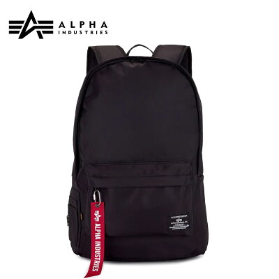 【限定セール】Alpha Industries アルファインダストリーズ Crew Backpack Black クルー バックパック ブラック カバン 鞄 リュックサック スケーター デイパック カジュアル 正規品 ユニセックス 男女兼用 ストリート アメカジ
