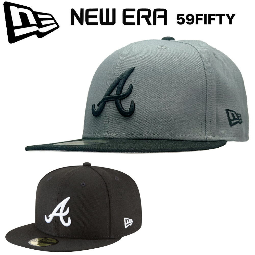 【待望の再入荷】New Era ニューエラ 59Fifty Cap アトランタ ブレーブス Atlanta Braves 5950 ベースボール キャップ MLB メジャーリーグ オーセンティック フラットバイザー 公式モデル メンズ レディース