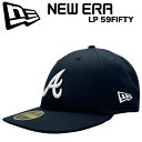 【限定セール】New Era ニューエラ 59Fifty LP Cap アトランタ ブレーブス Atlanta Braves 5950 ロープロファイル ベースボール キャップ MLB メジャーリーグ オーセンティック フラットバイザー 公式モデル メンズ レディース