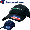 【限定セール】Champion チャンピオン Script Dad Adjustable Cap スクリプト ダッド アジャスタブル キャップ 帽子 正規品 ユ...