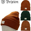 【限定セール】Brixton ブリクストン Woodburn Watch Beanie Knit Cap ニットキャップ ビーニー ハット 帽子 正規品 ユニセ...