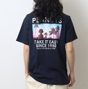 スヌーピー Tシャツ 半袖 トップス バック フォト プリント 刺繍 SNOOPY PEANUTS