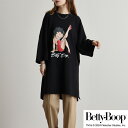 ベティー ブープ Tシャツ ビッグ シルエット BETTY BOOP 半袖 ワンピース ルームウェア レディース メンズ