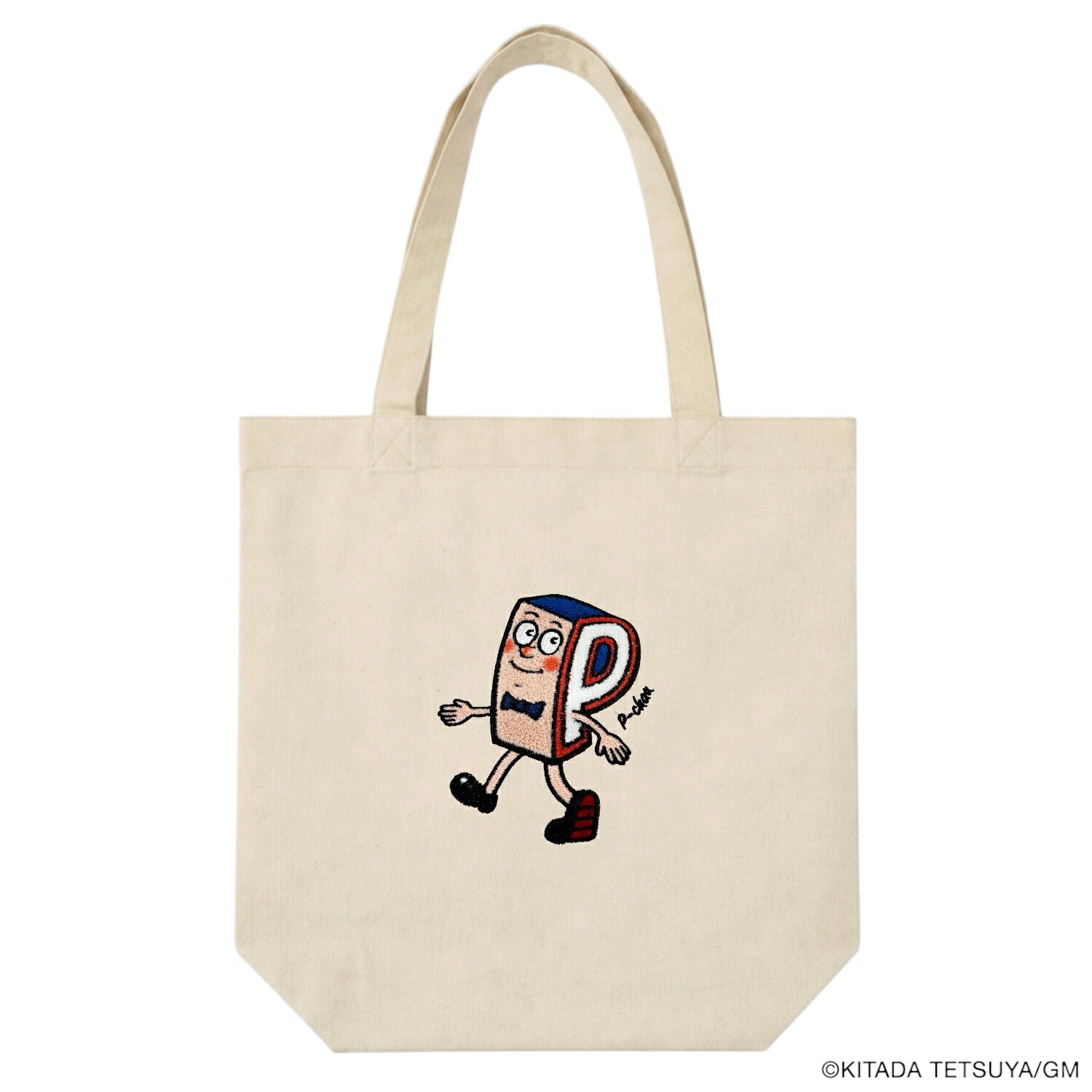 P-CHAN サガラ刺繍デザイン キャンバストートバッグ