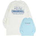 シナモロール Tシャツ 長袖 ロンT サンリオ キャラクターズ プリント メンズ レディース