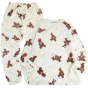 くまのがっこう ジャッキー スウェット パンツ フリース 上下 セット セットアップ パジャマ 部屋着 ルームウェア