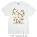 スヌーピー SNOOPY PEANUTS ベル Belle 半袖 Tシャツ 多色展開 子供 KIDS S M L LL 家族お揃い 綿 ギフト プリント 男女兼用