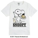 スヌーピー SNOOPY PEANUTS パンケーキ 朝ご飯 カナダ スマイル 半袖 Tシャツ 家族 お揃い 多色展開 子供服 KIDS 110 120 130 140 150 綿 ギフト プリント