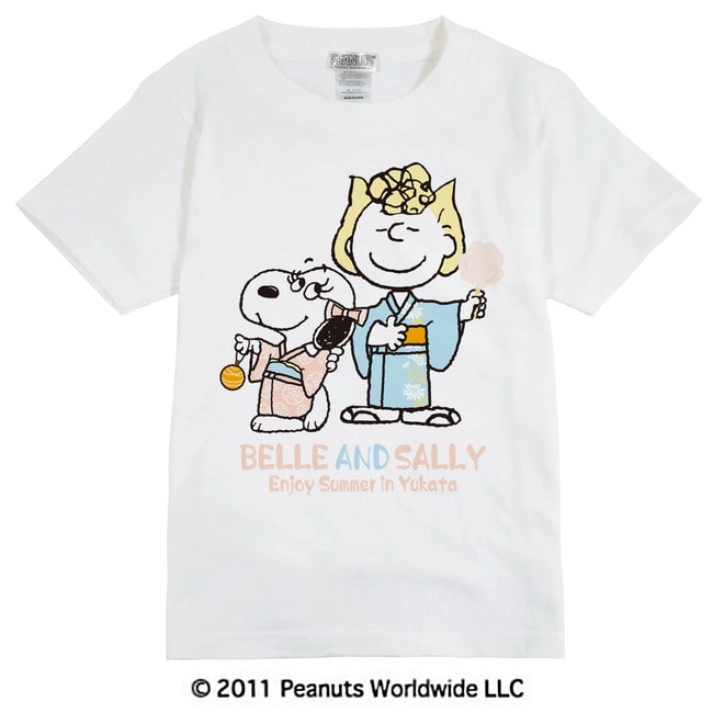 スヌーピー SNOOPY PEANUTS ベル Belle サリー Sally半袖 Tシャツ 浴衣 