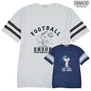 スヌーピー Tシャツ 半袖 トップス プリント アメフト スポーツ ジョークール SNOOPY PEANUTS JOECOOL