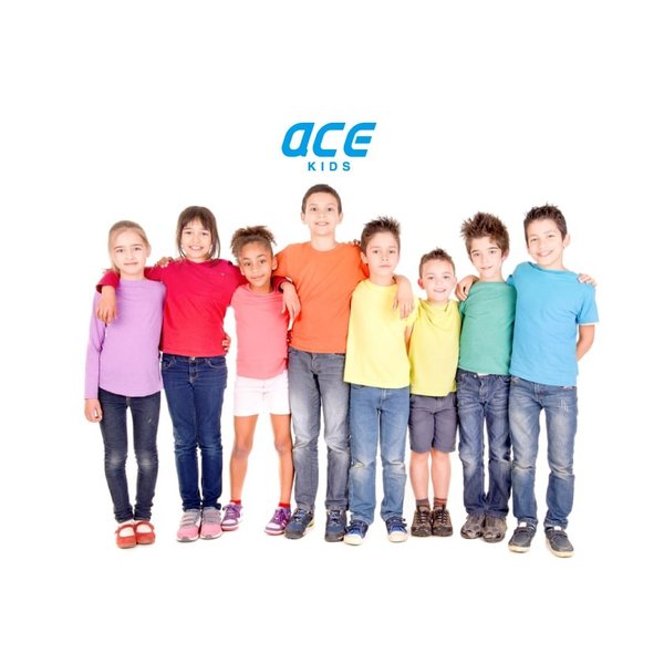 子供 Tシャツ 無地 長袖 ACE 子供 無地 半袖 Tシャツ 男の子 女の子 トップス Tシャツ 子供服 キッズ ジュニア 子供 こども 子ども 保育園 ユニフォーム 幼稚園 運動会 イベント