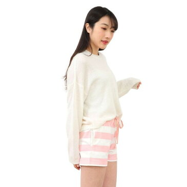 スヌーピー ミニ 裏毛 ショート パンツ ルームウェア ボーダー ヤング ガーリー カジュアル 女性向け レディース S M L