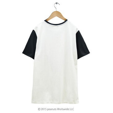 スヌーピー SNOOPY PEANUTS オラフ Olaf フェイス Tシャツ 半袖 オフホワイト×ブラック メンズ レディース 男女兼用 グッズ S M L LL 3L ビックサイズ キャラクター
