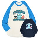 ハンギョドン Tシャツ 長袖 ロンT ラグラン袖 プリント オーバーサイズ サンリオ キャラクターズ