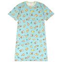 リラックマ 総柄 スーパービッグ Tシャツ ワンピース 春夏秋 キャラクター San-X