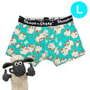 【パンツ3枚購入でメール便送料無料】ひつじのショーン ボクサーブリーフ クッキー L TH1200 羊 Shaun the Sheep 下着 キャラクター ギフト ユニセックス メンズ レディース ローライズ 綿混 綿 前閉じ 見せパン ゴムロゴ入り