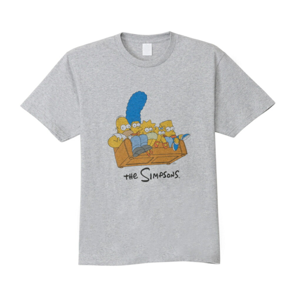 The Simpsons（ザ・シンプソンズ）キャラクターグッズ ソファーTシャツ Lサイズ｜綿混 ユニセックス ゆったりシルエット SSD1166