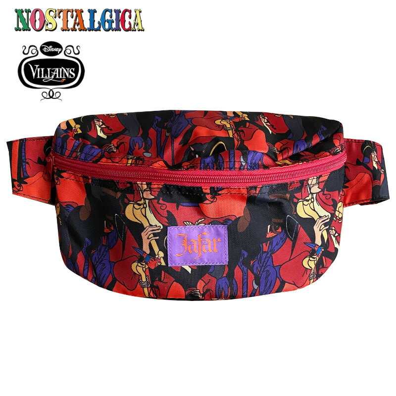 Disney ディズニー ノスタルジカ アラジン ジャファー ボディバッグ ヴィランズ レッド オレンジ バッグ ウエストバッグ
