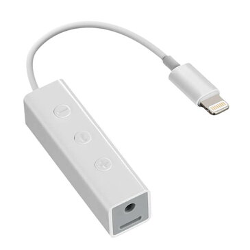 【送料無料】 [ MFi認証 ] ライトニング イヤホン 変換アダプタ 2in1 充電ケーブル Lightning to 3.5mm Adapter Audio イヤホンジャック リモコン マイク ハンズフリー [ 15cm ] [ ホワイト ]【あす楽】